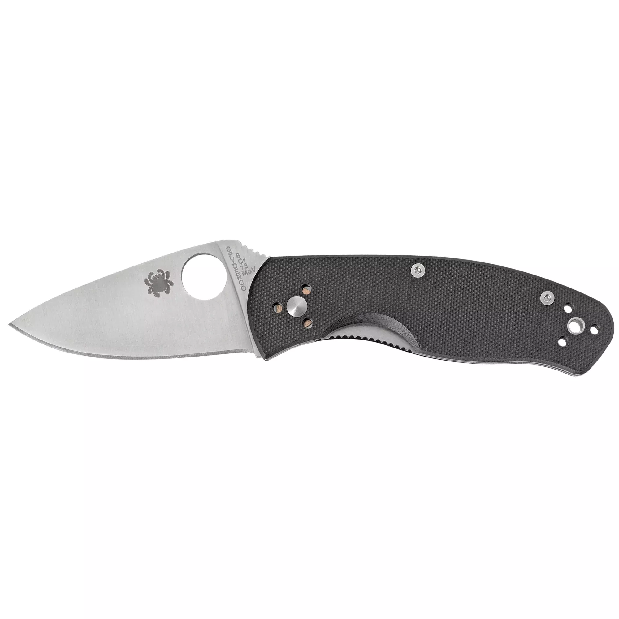 Spyderco Persistence Folding Knife – 2.75" Plain Edge with Black G-10 Handle