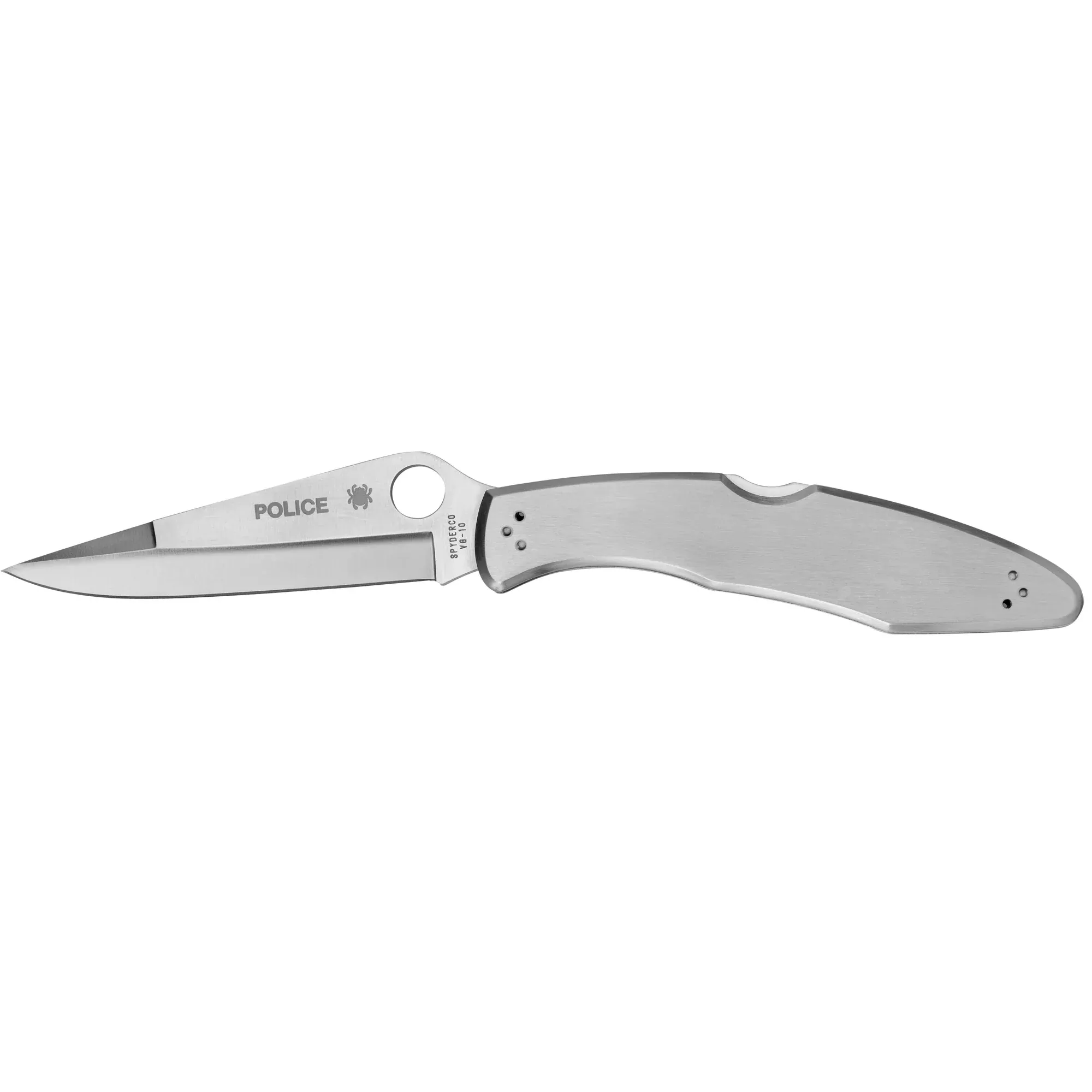 Spyderco Police Folding Knife – 4.0" VG-10 Plain Edge Blade