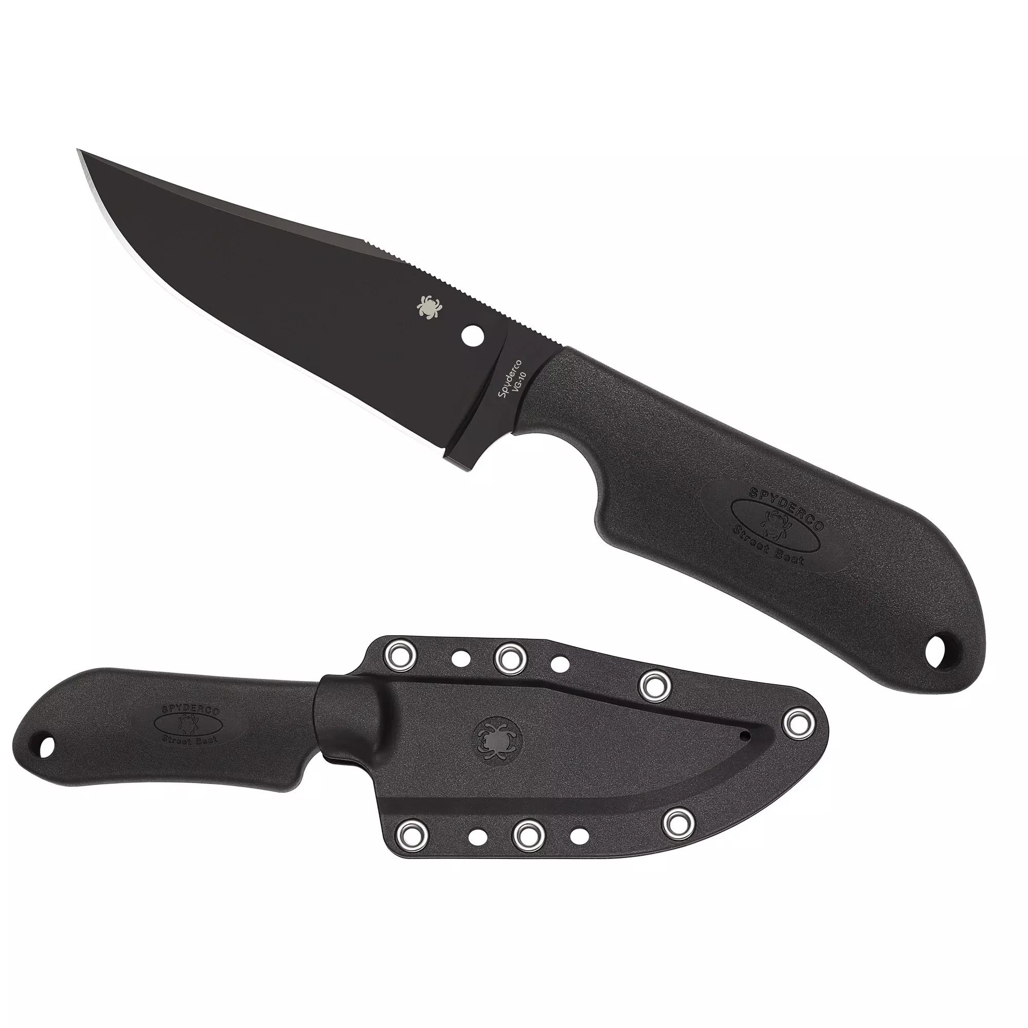 Spyderco Street Beat Lightweight Black with Saber-Ground Blade