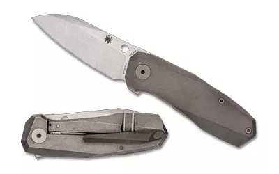 Spyderco Techno 3 Titanium Folding Knife – 3" CTS-XHP Blade