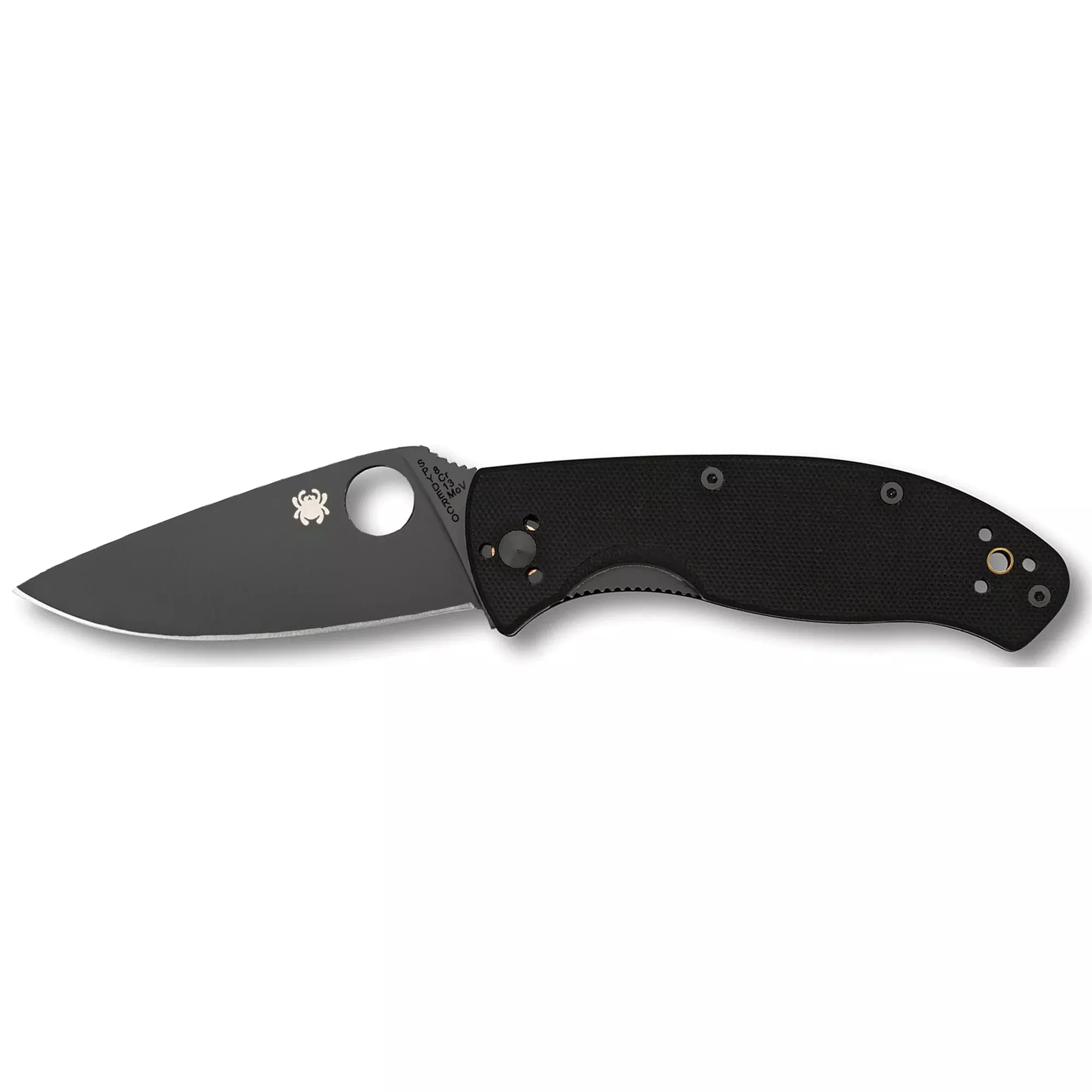 Spyderco Tenacious Folding Knife – 3.39" 8Cr13MoV Blade, Black G-10
