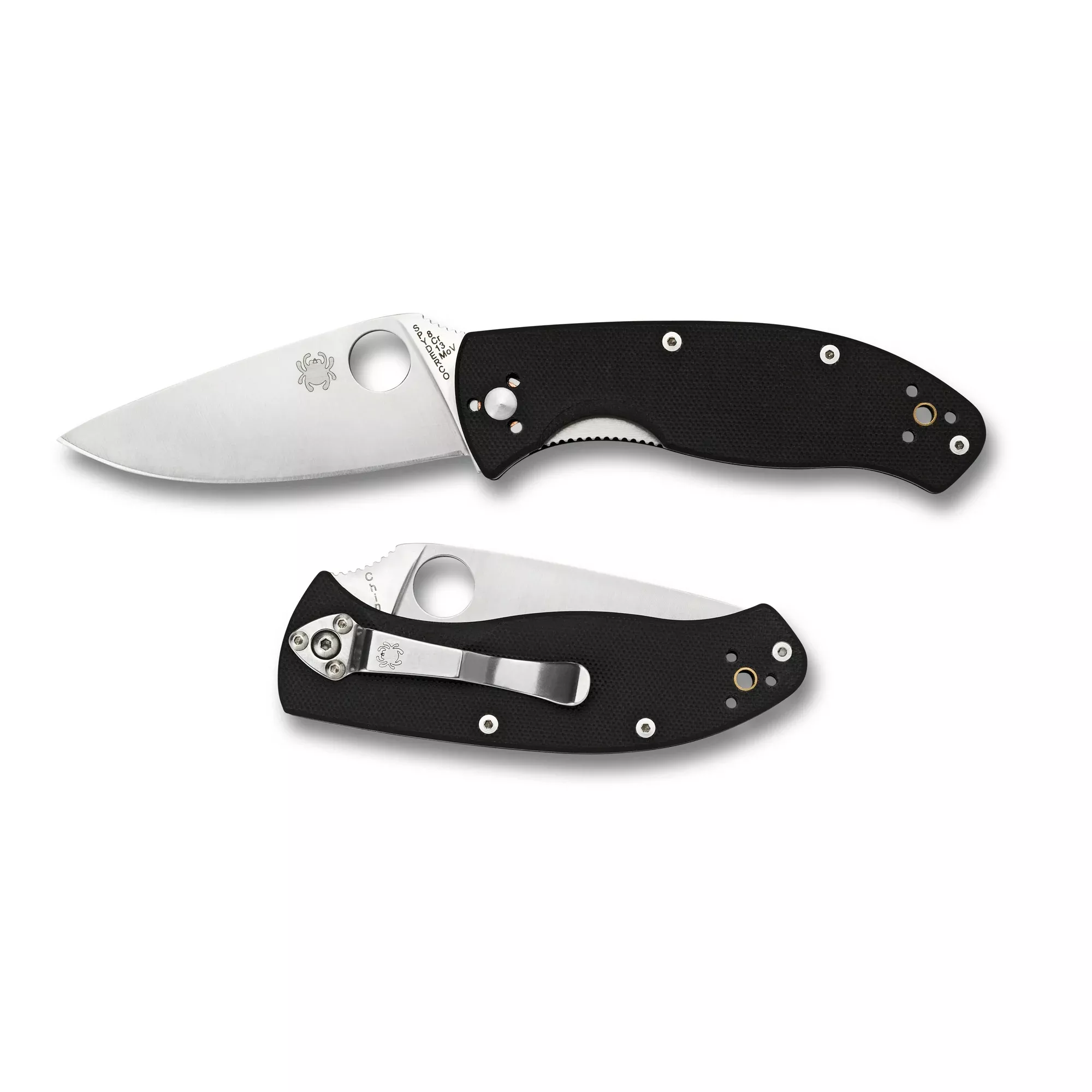 Spyderco Tenacious Folding Knife – 3.39" Plain Edge