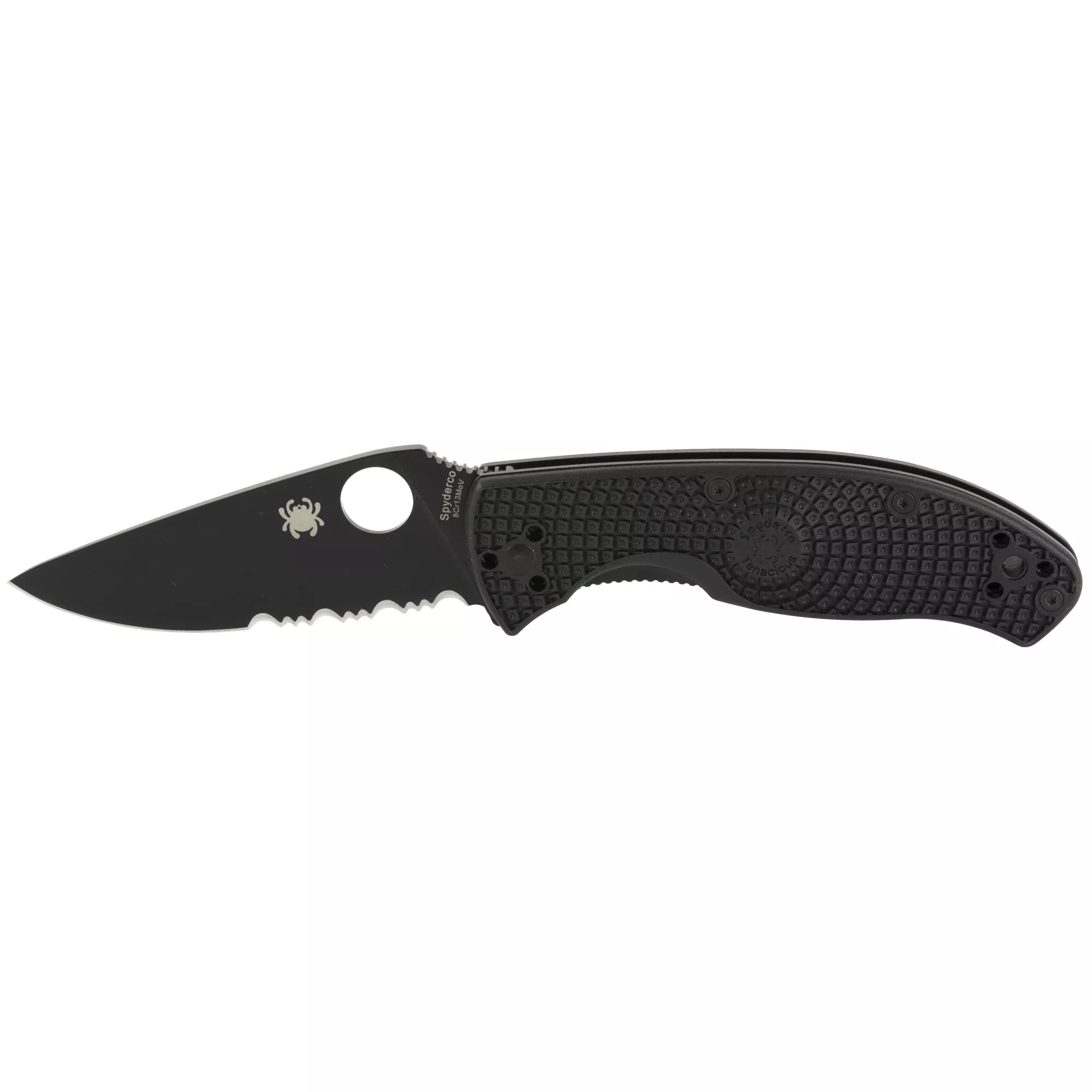 Spyderco Tenacious Lightweight Folding Knife – 3.39" Black Blade