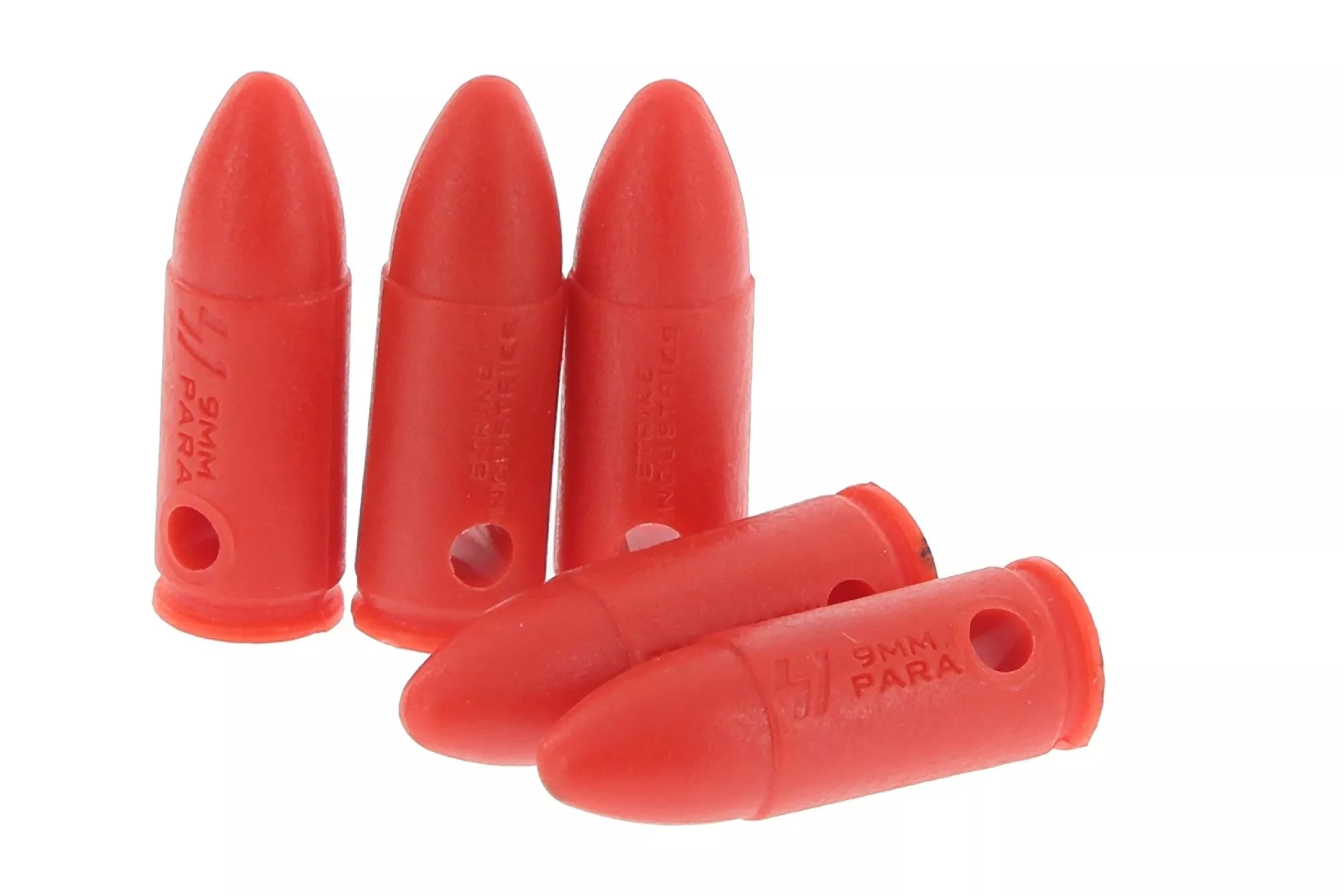 Strike Industries Dummy Rounds 9mm 5Pcs Red