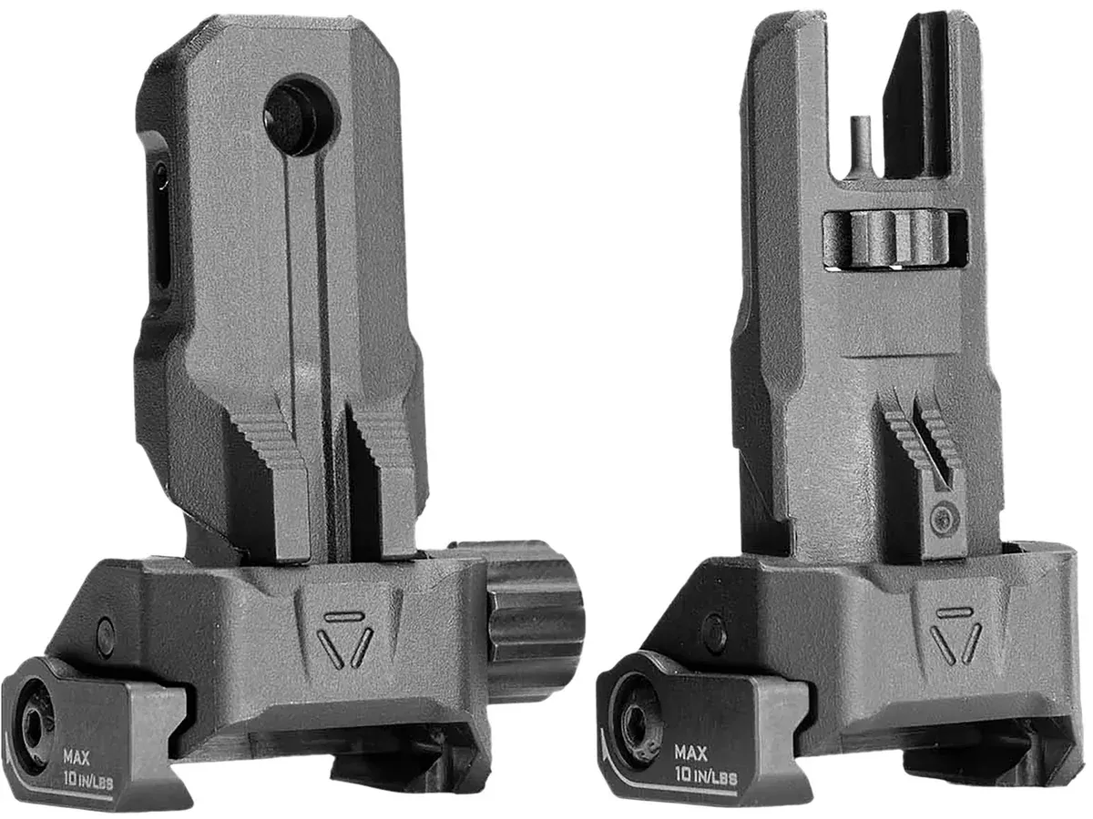 Strike Industries SPBUS Strike Polymer Backup SightsBlack Folding for AR-15