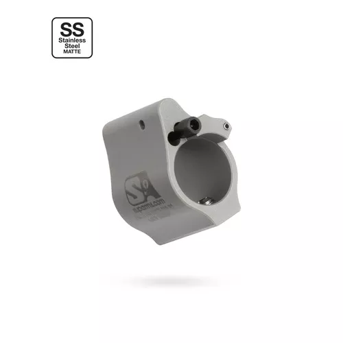 Superlative Arms .625" Adjustable Gas Block, Bleed Off - Solid, Stainless Steel, Matte