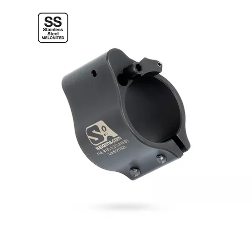 Superlative Arms .875 Adjustable Gas Block - Clamp on -Stainless Steel - Melonite