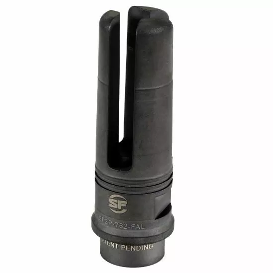 SUREFIRE 3-PRONG FLASH HIDER FOR FAL, THREAD 9/16 X 24