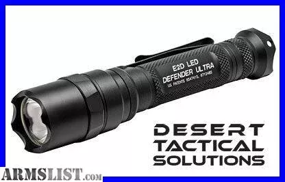 Surefire E2DLU Defender Ultra Black 1000/5 LM LED from Desert Tactical Solutions near Vail, Arizona, USA