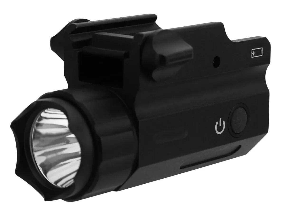 TacFire FLP360C 360 Lumen Pistol Flashlight (Compact-Sized)Black White CREE LED