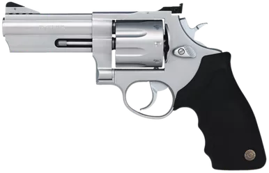 Taurus 2-608049 608 Standard 357 Mag 8rd 4" Matte Stainless Steel Black Rubber Grip