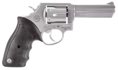 Taurus 2-650049 65 Standard 357 Mag 6rd 4" Matte Stainless Steel Black Rubber Grip