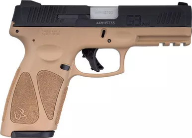 Taurus G3 9mm 15-shot 3-dot - Adj. Tan/black Polymer