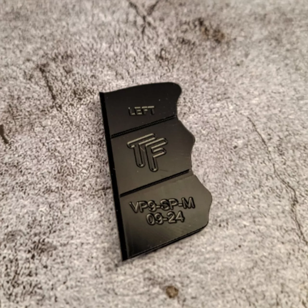 Taylor Freelance HK VP9 Grip Panels LEFT Med Aluminum Black