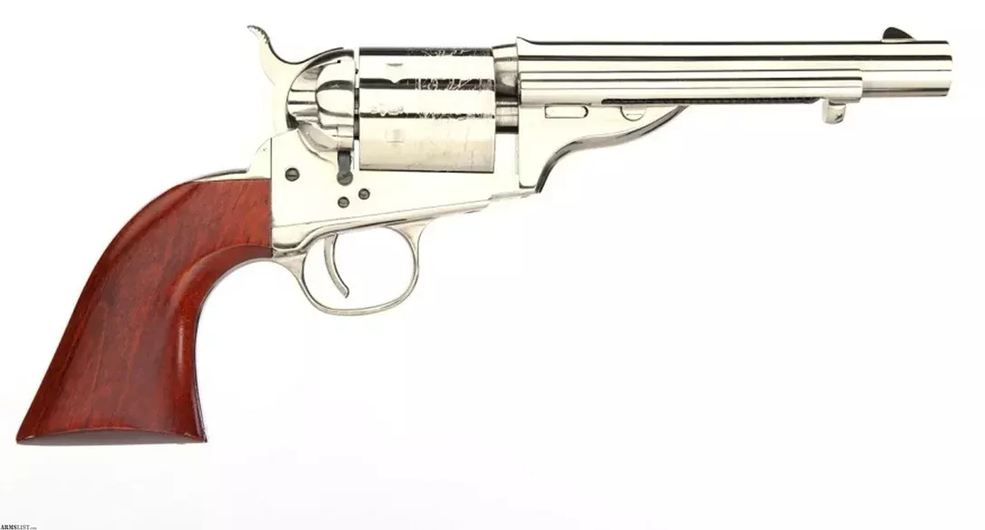 TaylorsCo. Navy Open Top Revolver .38 Special 5.5 Inch Nickel 550703 from ELK CO AMMO&ARMS INC near Saint Marys, Pennsylvania, USA