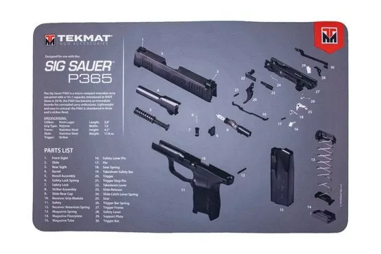 TekMat Sig Sauer P365 Gun Cleaning Mat