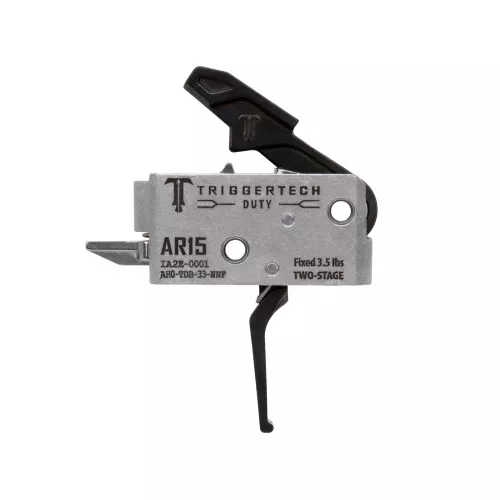 TriggerTech - Duty Flat Trigger - Two Stage - 3.5LB Pull - Fits AR-15 - Black