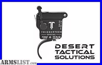 TriggerTech Rem 700 Special Trigger Curved Right Hand Bolt Release Black from Desert Tactical Solutions near Vail, Arizona, USA