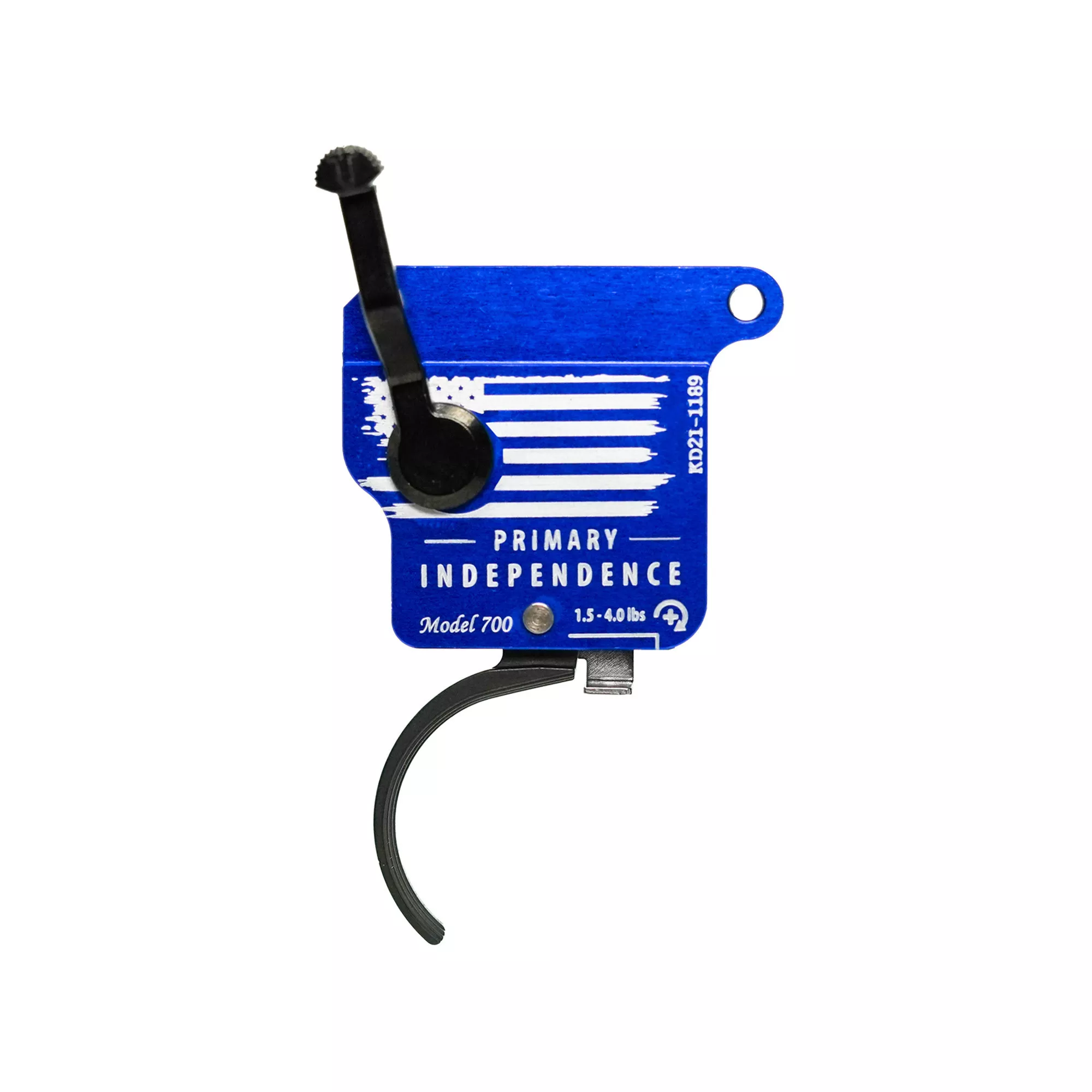 TriggerTech Remington 700 Primary Curved Trigger Adjustable w/Bolt Release Blue