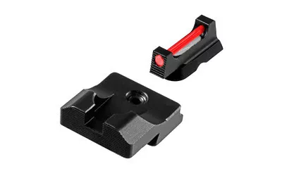 TruGlo Fiber Optic PRO Black Rear Sight Red Front for Glock
