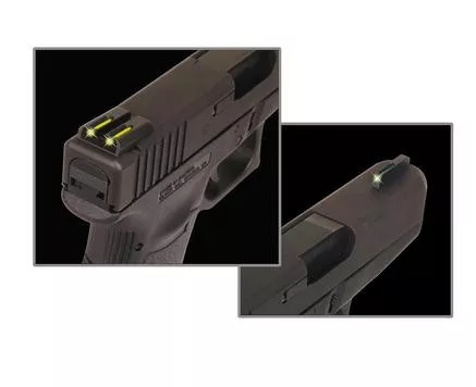 Truglo TFO Tritium/Fiber-Optic Day/Night Sights Fits Sig 8 Front/8 Rear Front Green/Rear Yellow