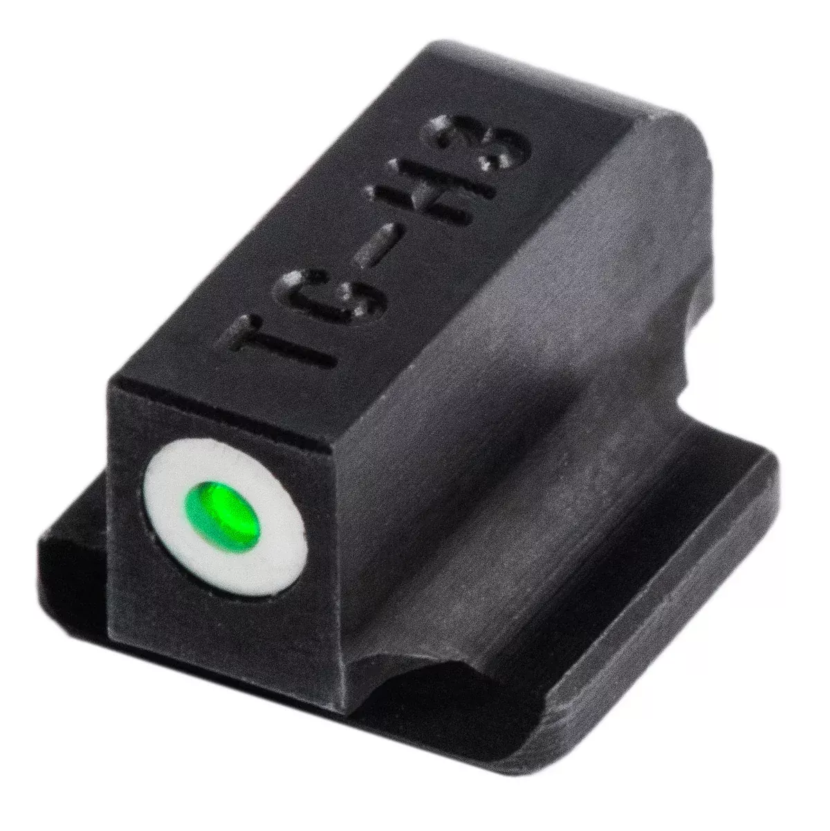 TruGlo TG231R2W Tritium ProBlack | Green Tritium White Outline Front Sight Green Tritium Rear Sight