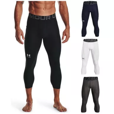 Under Armour 1361588 Mens UA HeatGear Armour Baselayer Compression 3/4 Leggings