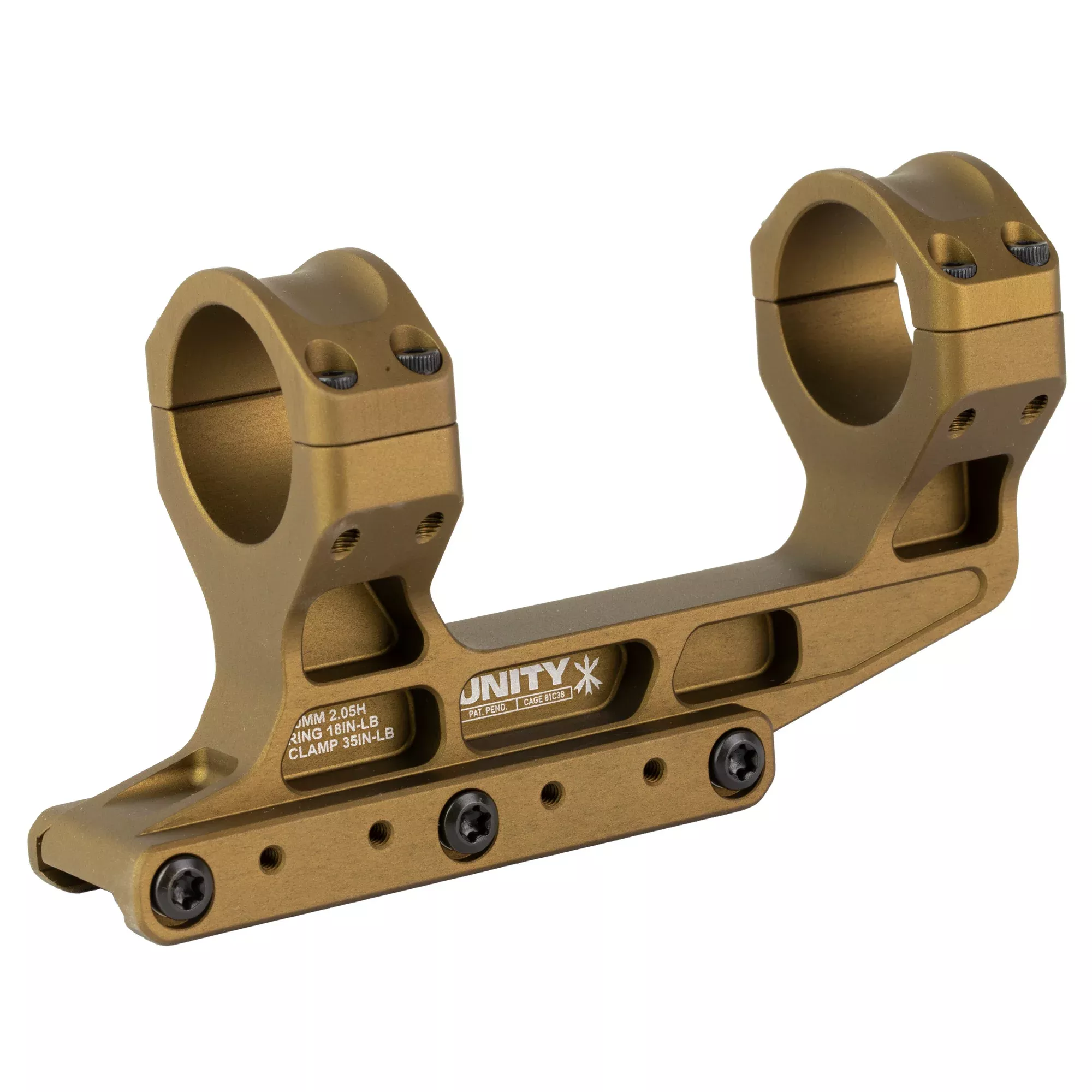Unity Tactical FAST LPVO 30mm Scope Mount – FDE