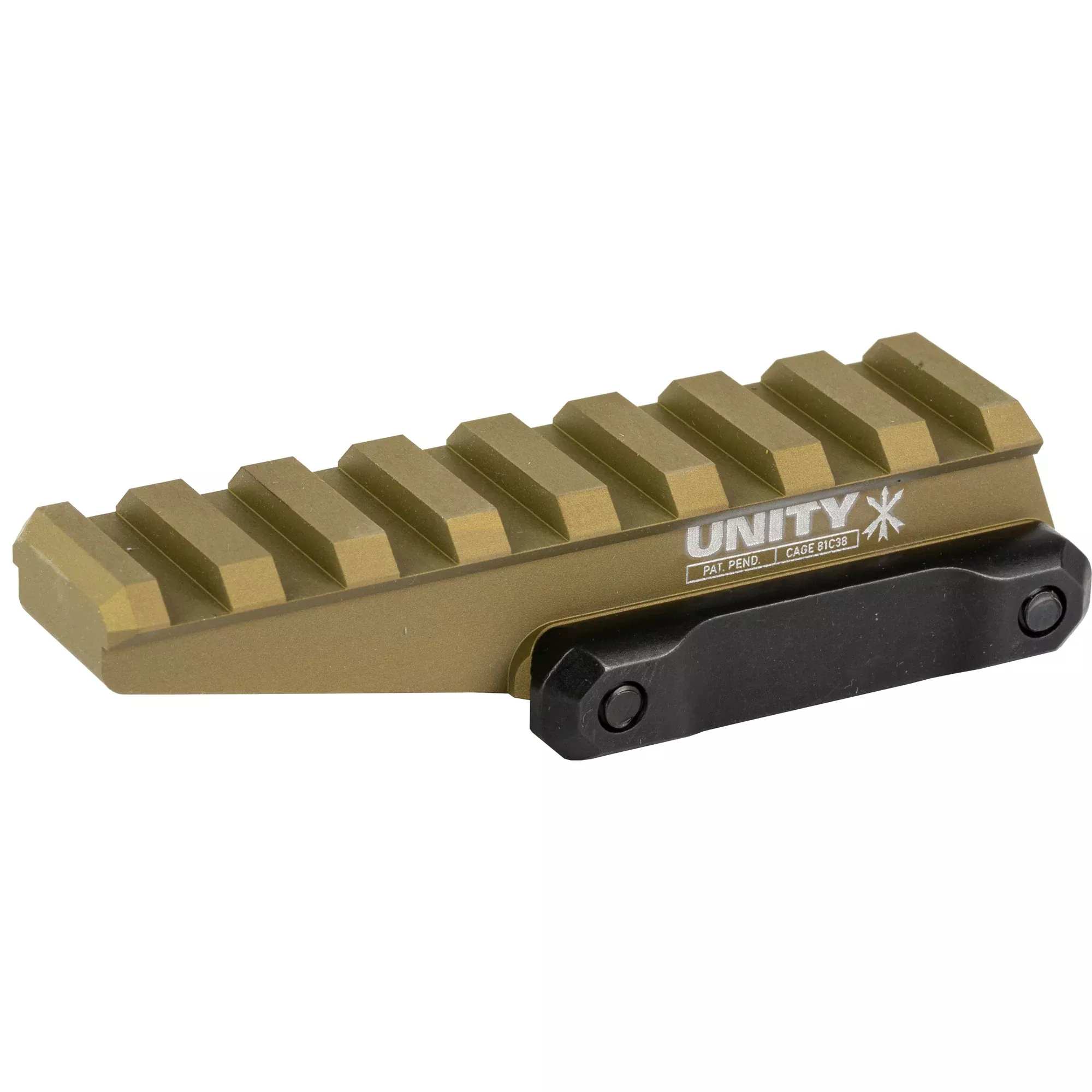 Unity Tactical FAST Optics Riser – 2.26" Height for Red Dots (FDE)
