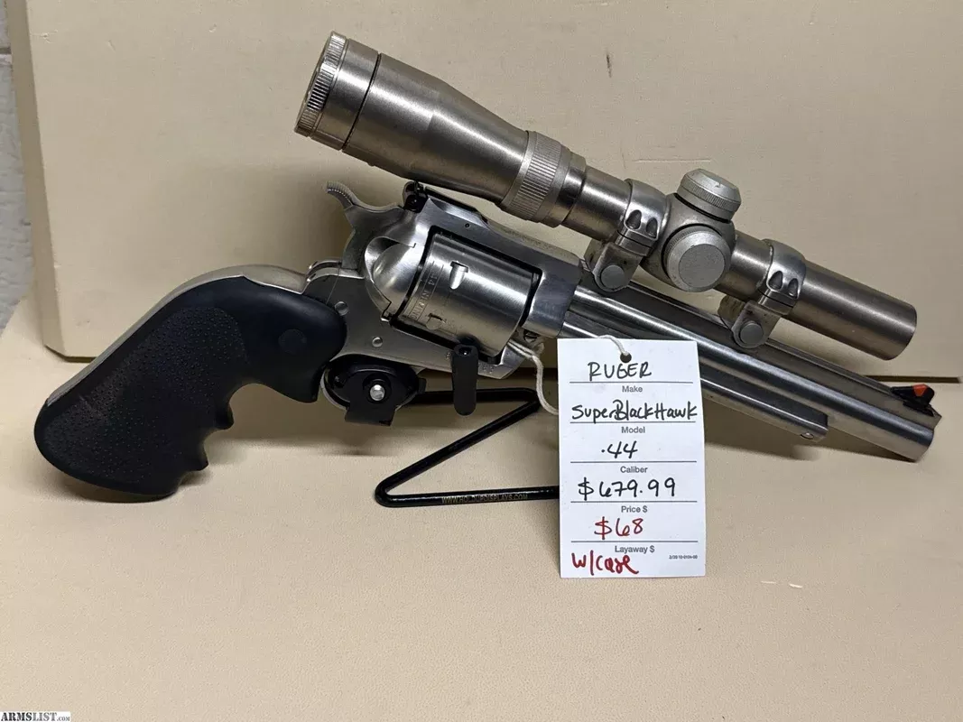 *used* SuperBlackHawk .44from Quik Pawn Shop near Birmingham, Alabama, USA