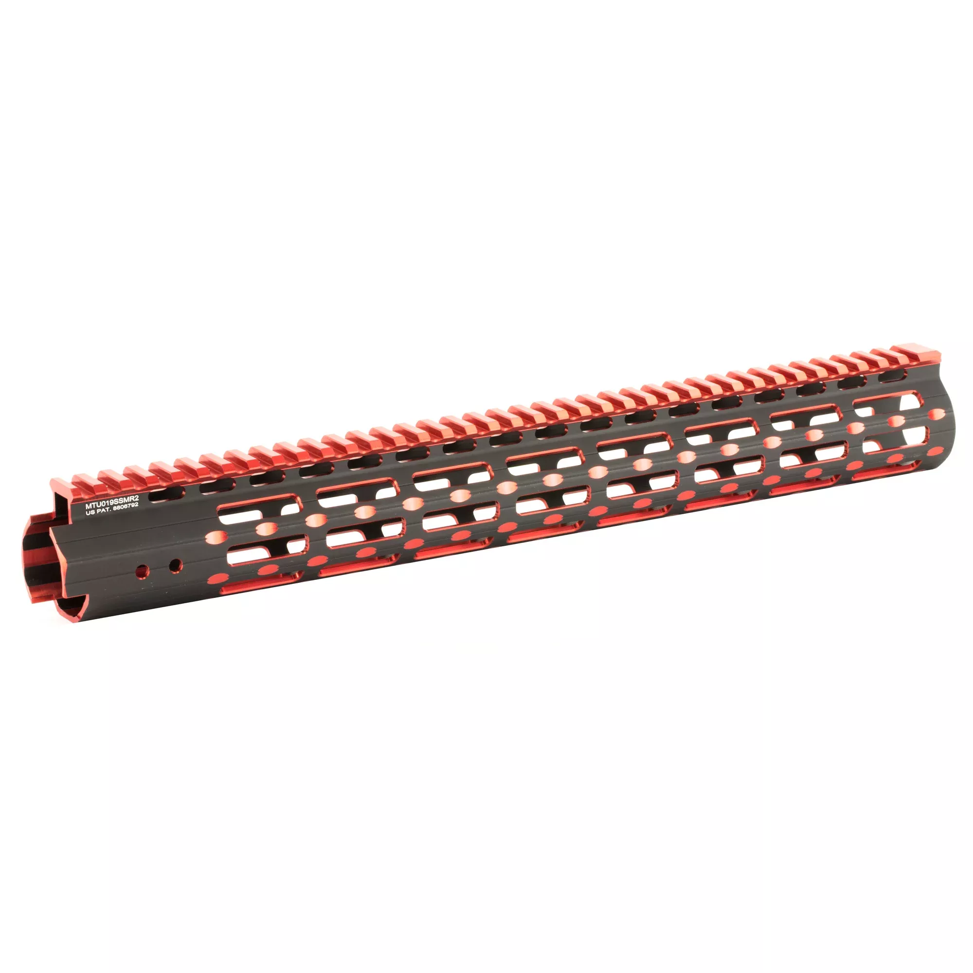 UTG PRO M-LOK 15-Slot Super Slim Rail Section – Black/Red