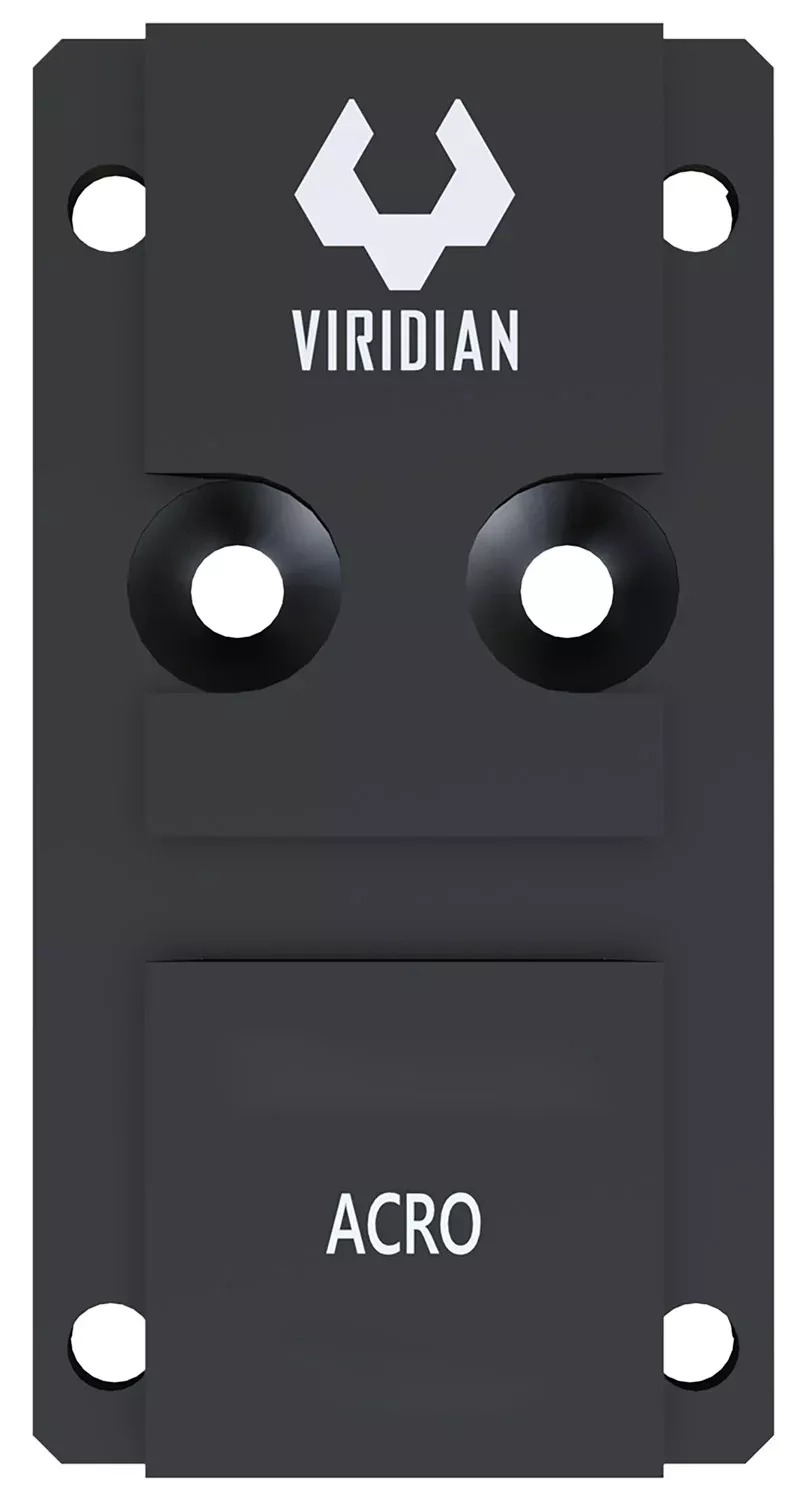 Viridian 9820031 RFX 44 Shield RMSc Mounting AdapterBlack Anodized