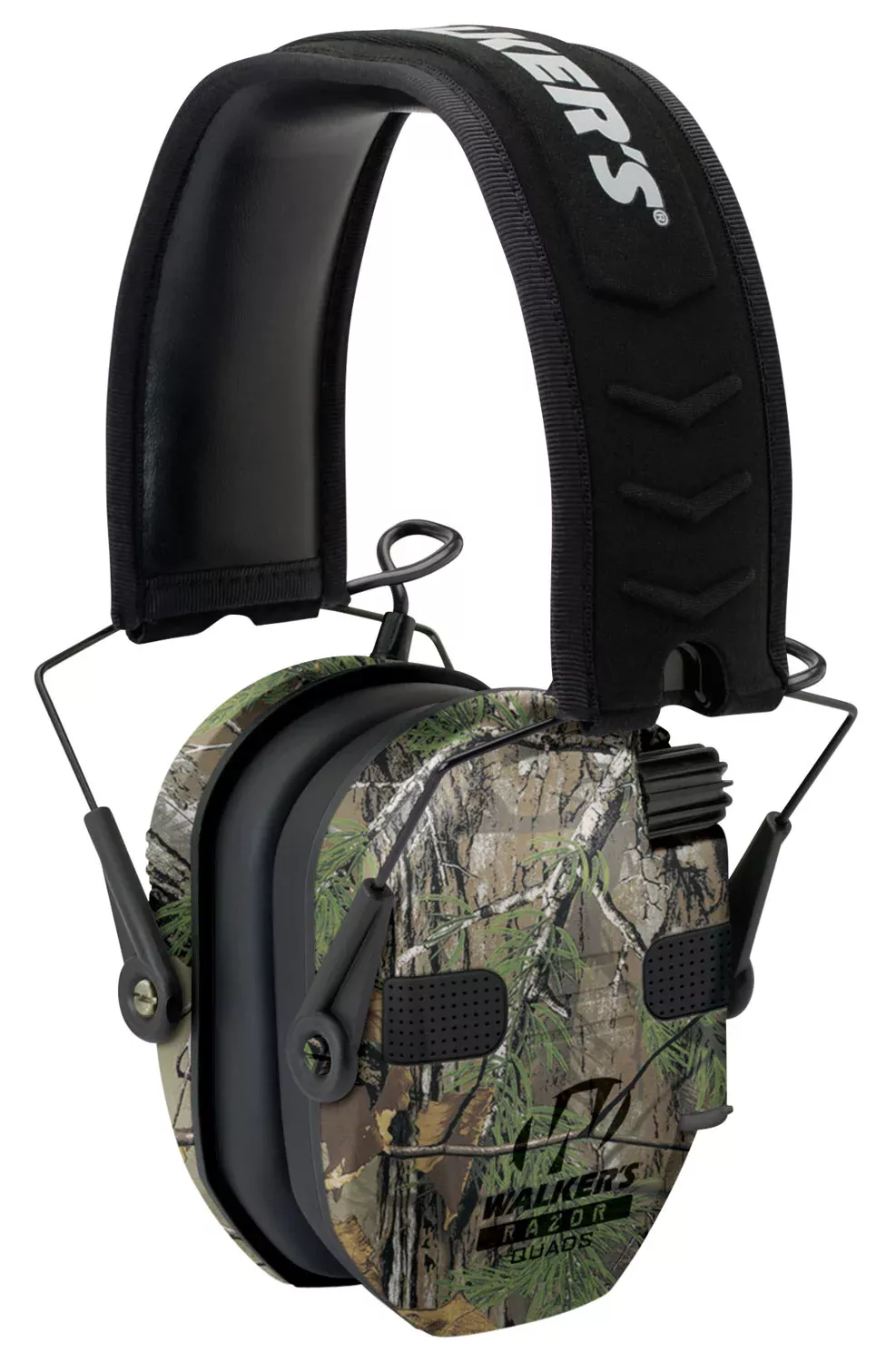 Walker's GWPRSEQMCMO Razor Slim Electronic Muff 23 dB Over the Head Realtree Xtra/Black Polymer