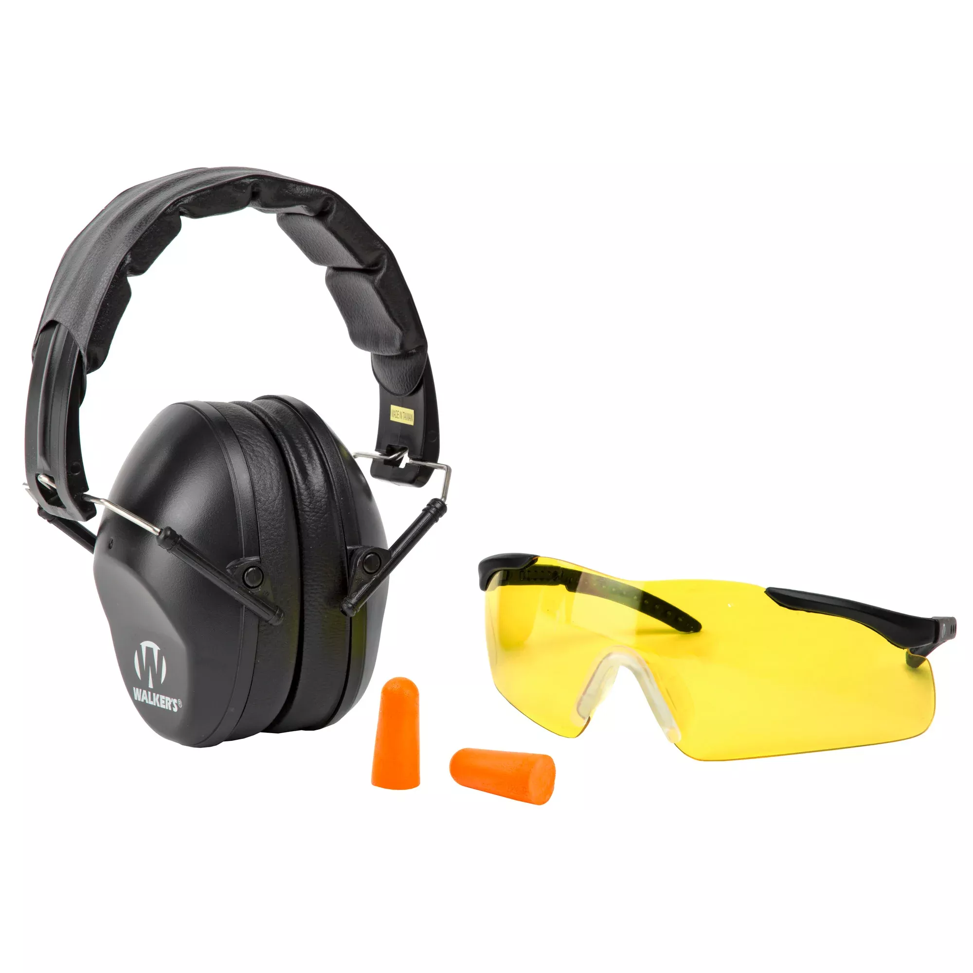 Walker's Pro Folding Ear/Eye Protection Combo – NRR 23dB Hearing + ANSI Z87.1 Eyewear