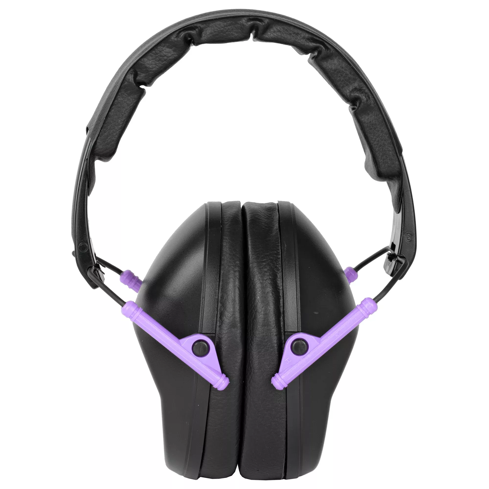 Walker's Pro Folding Muff Black/Purple Hearing Protection – NRR 22dB