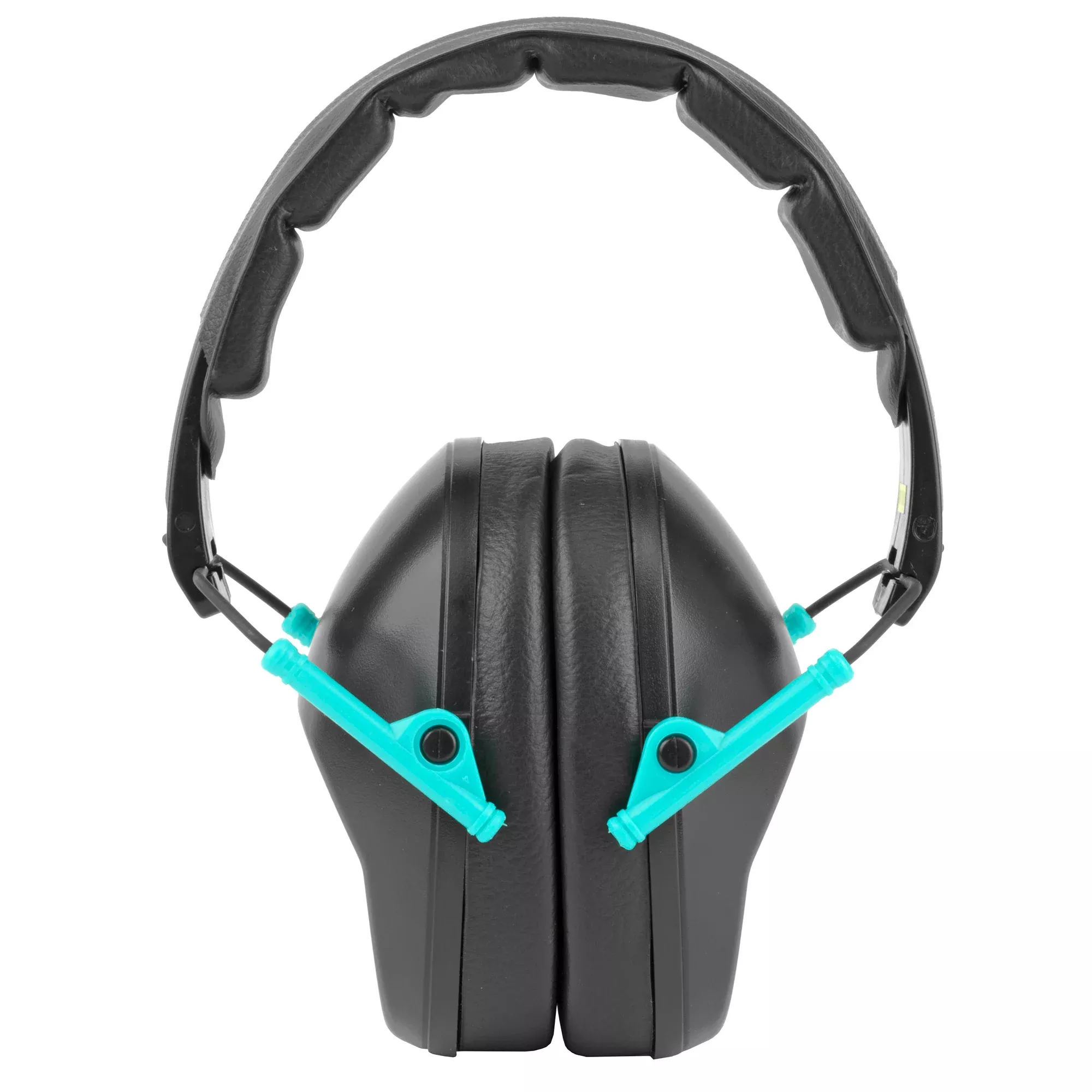 Walker's Pro Folding Muff Black/Teal Hearing Protection – NRR 22dB