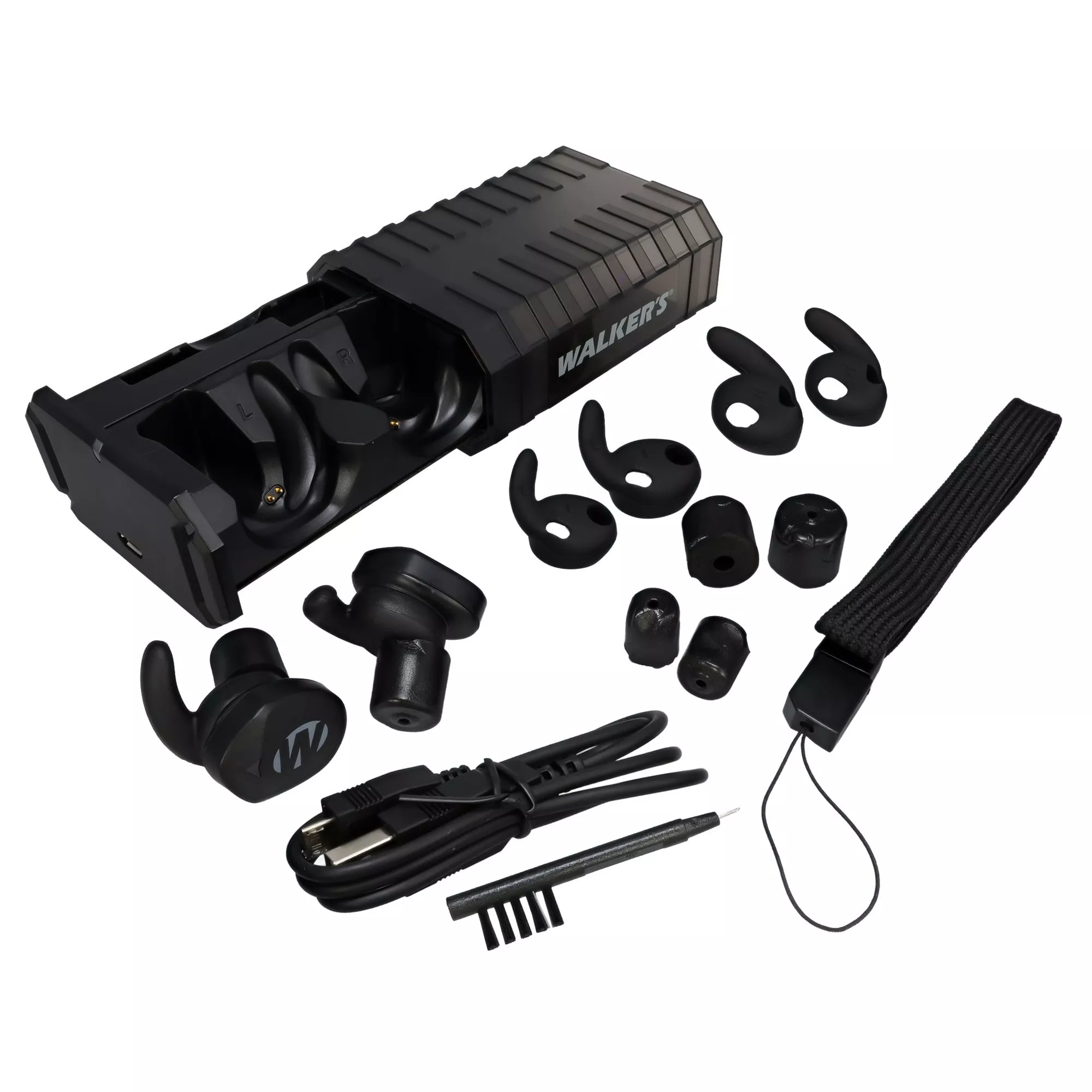 Walker's Restrictor Electronic Ear Buds w/Bluetooth Black
