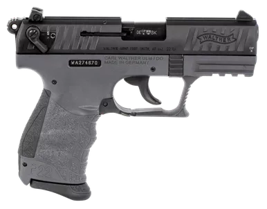 Walther Arms P22, Wal 5120365 P22 Ca 22lr Tungsten Grey 10rd