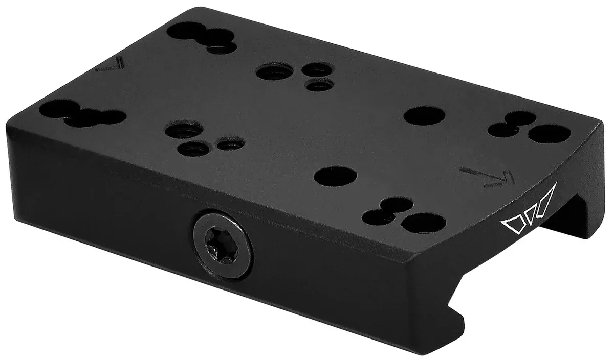 Warne 6109M Red Dot Reflex MountLow Profile Black Anodized Aluminum Fits Shield RMS/Leupold/Delta Point/Trijicon RMR/Burris
