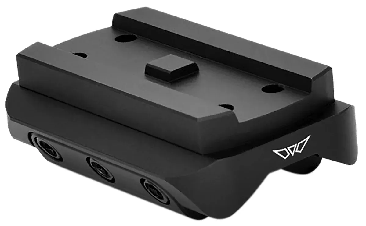 Warne 6111M Mini Red Dot Mount Shotgun Rib Black Anodized Aluminum Fits Holosun/Sig Romeo5/Vortex Crossfire/Aimpoint Micro H1-H2/ Aimpoint T1-T2