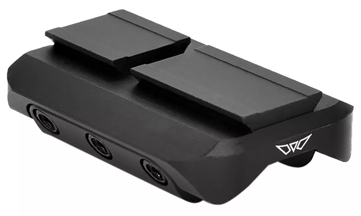 Warne 6112M Red Dot Reflex Mount Shotgun Rib Black Anodized Aluminum Fits Mini RDR Sights w/ACRO Interface