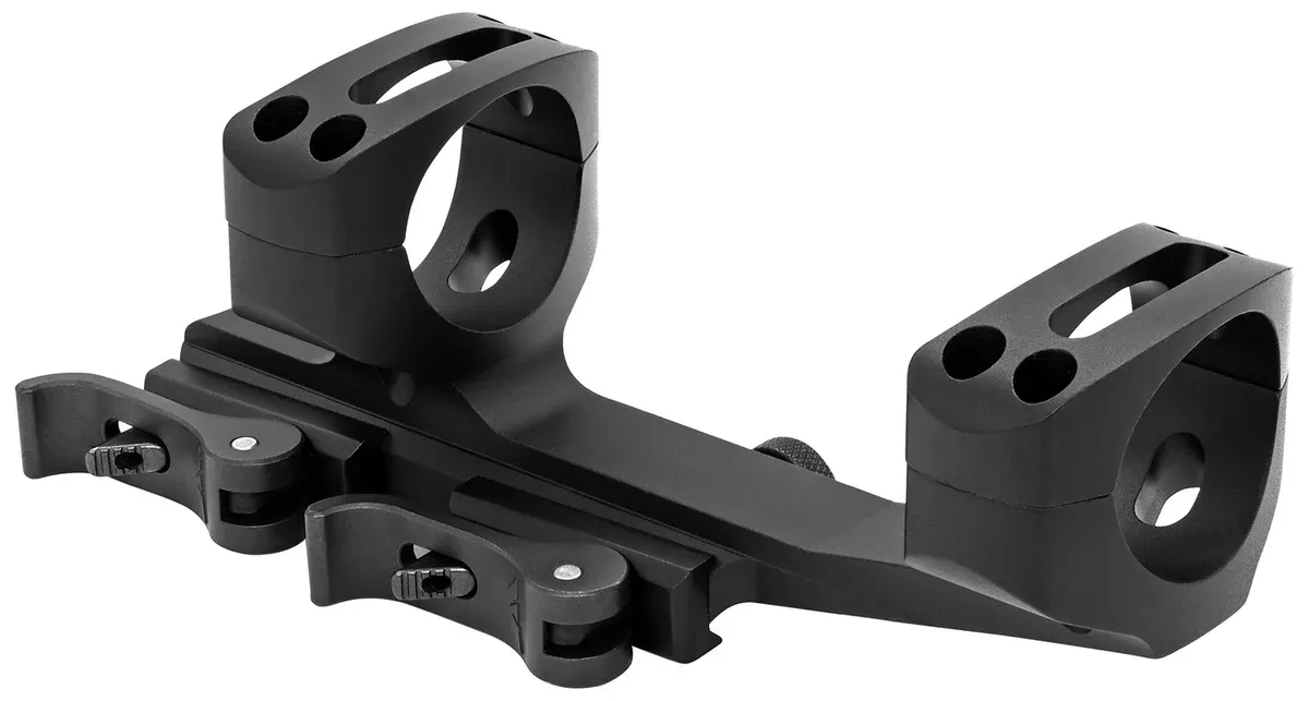 Warne QDXSKEL30TW Skeletonized Scope Mount/Ring Combo Quick Detach Black Anodized 30mm Tube MSR Ultra High Rings