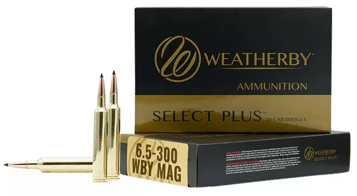 Weatherby R653156EH Select Plus6.5x300WthbyMag 156gr Berger Extreme Outer Limits Elite 20 Per Box/10 Case