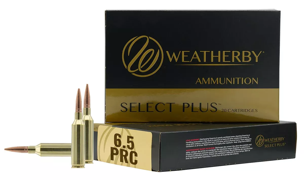 Weatherby R65PRC156EH Select Plus6.5PRC 156gr Berger Elite Hunter 20 Per Box/10 Case