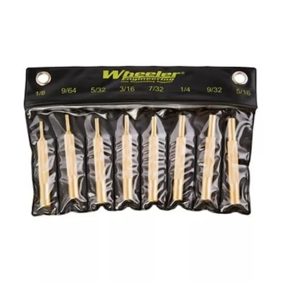 WHEELER 8-PIECE BRASS PUNCH SET