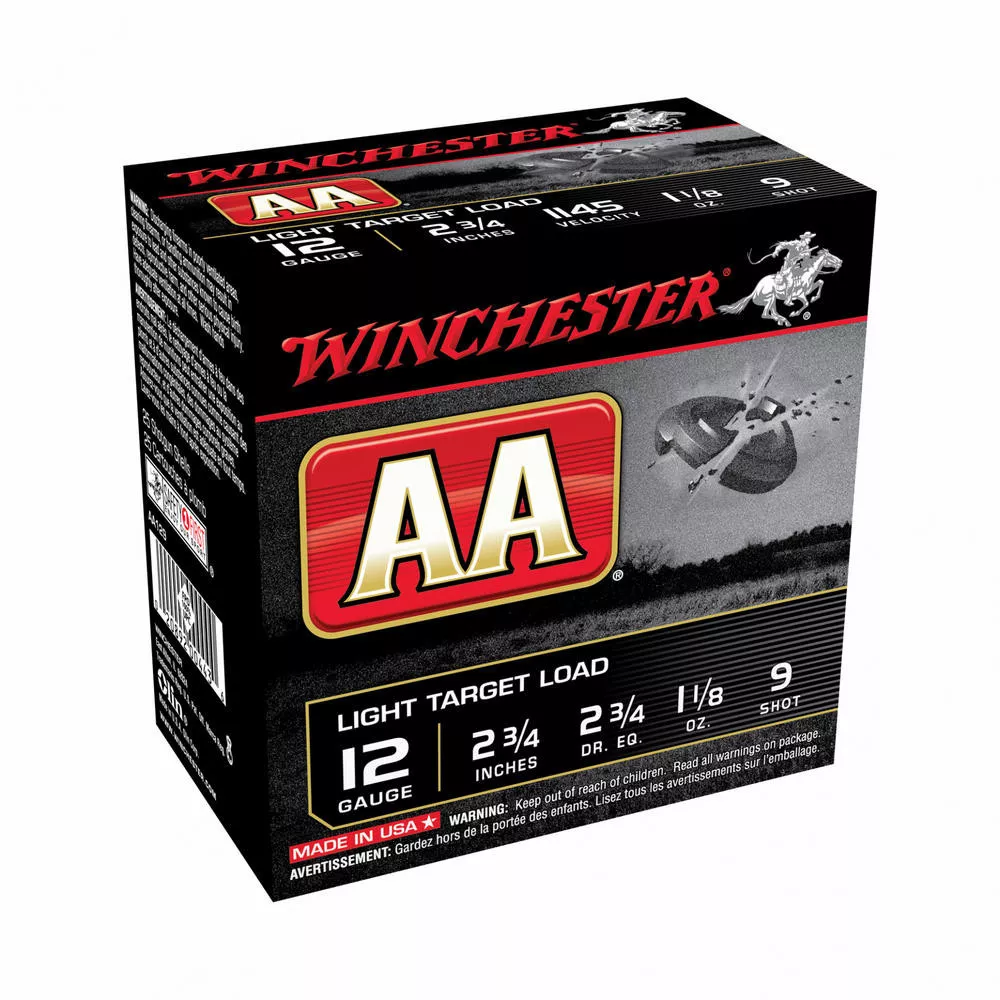 Win Aa Trgt 12ga 2.75" #9 25/250