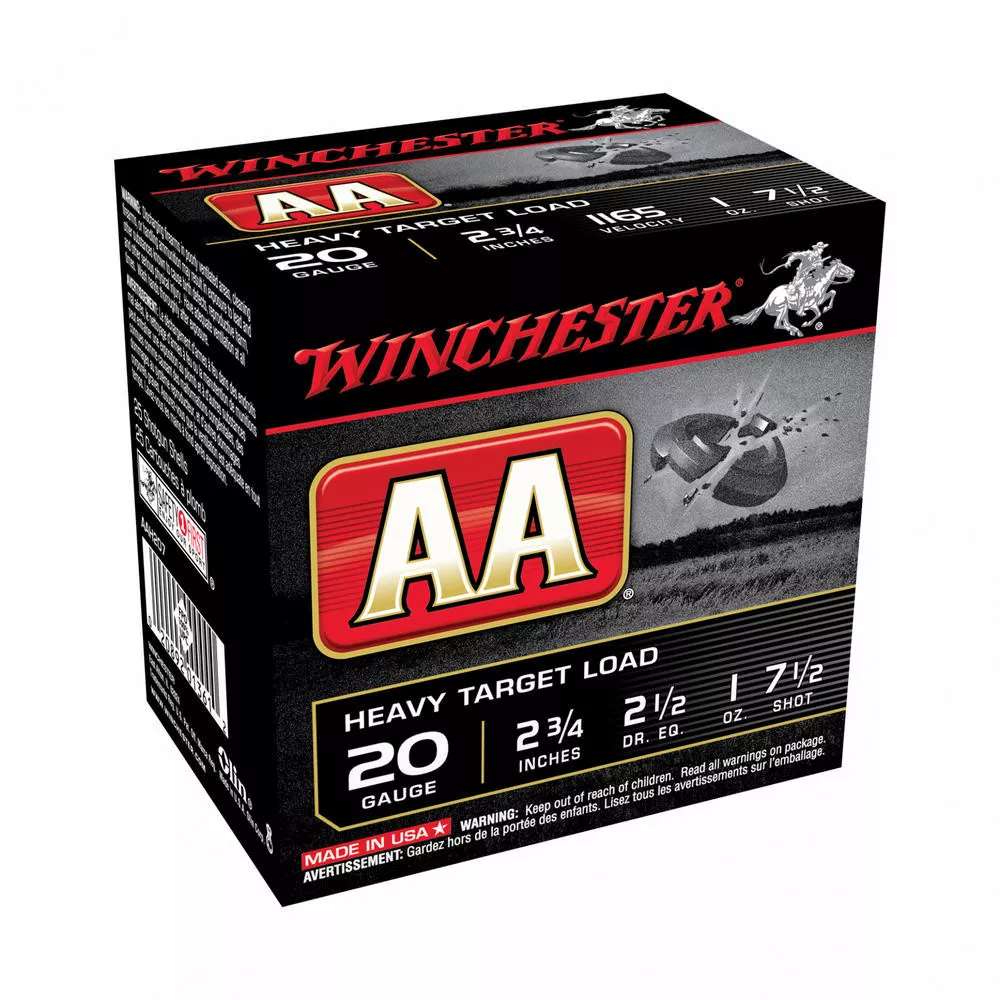 Win Aa Trgt 20ga 2.75" #7.5 25/250