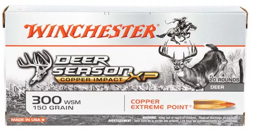 Winchester 300 WSM 150 Gr Deer Season Copper XP 20 Rds