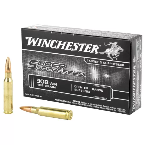 Winchester 308 Win Super Suppressed 168gr - 20rd Box