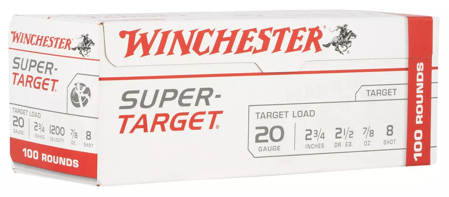 Winchester Ammo TRGT208VP Super-Target20Gauge 2.75" 7/8oz 8Shot 100 Box/2 Case *Value Pack